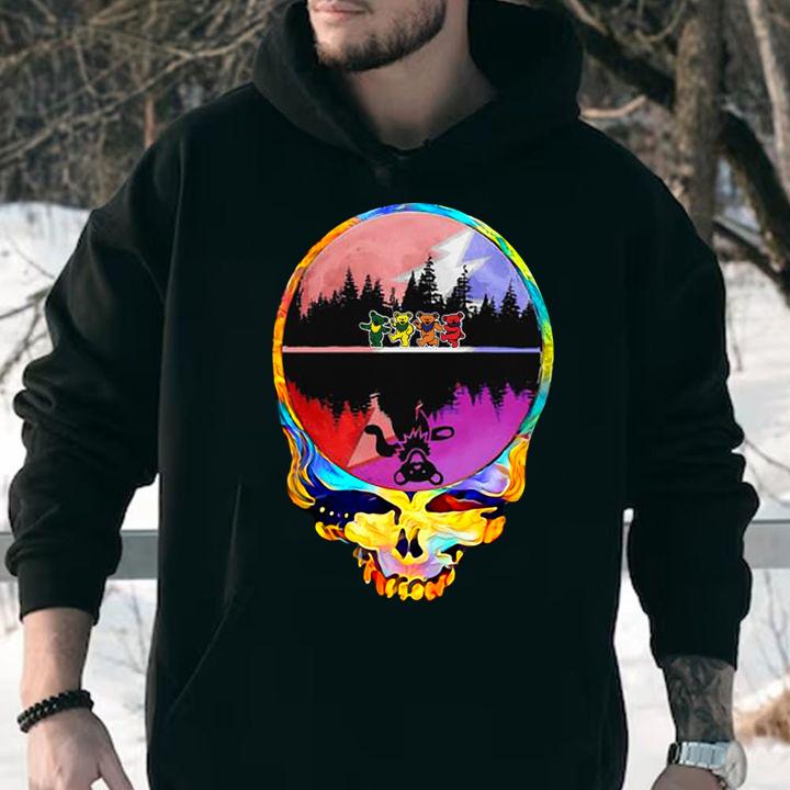 Grateful Dead Logo Water Mirror Reflection t-shirt hoodie