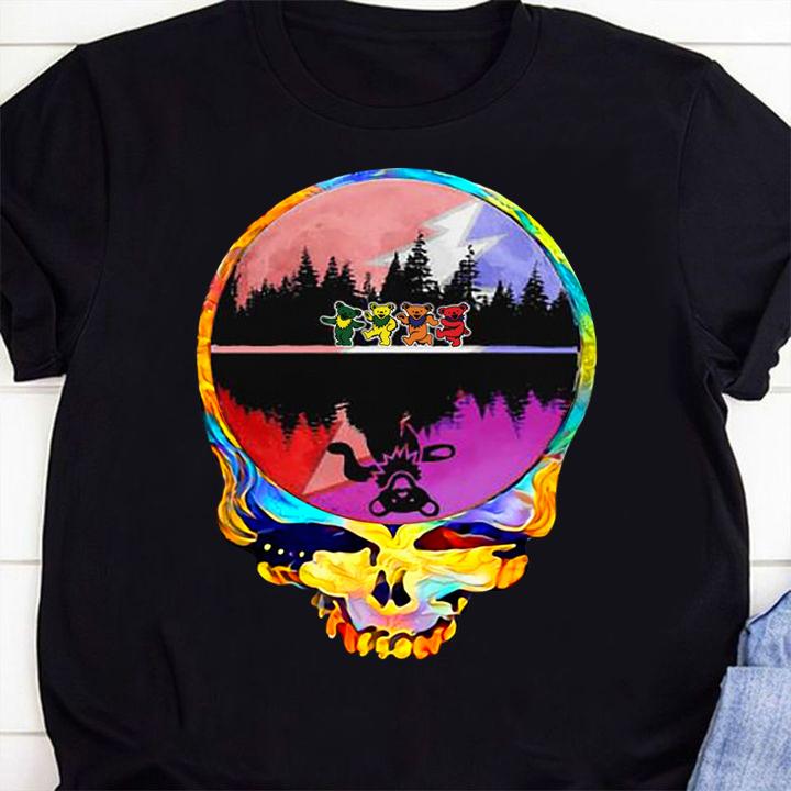 Grateful Dead Logo Water Mirror Reflection t-shirt shirt