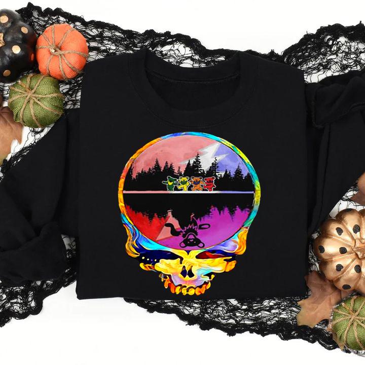 Grateful Dead Logo Water Mirror Reflection t-shirt sweatshirt