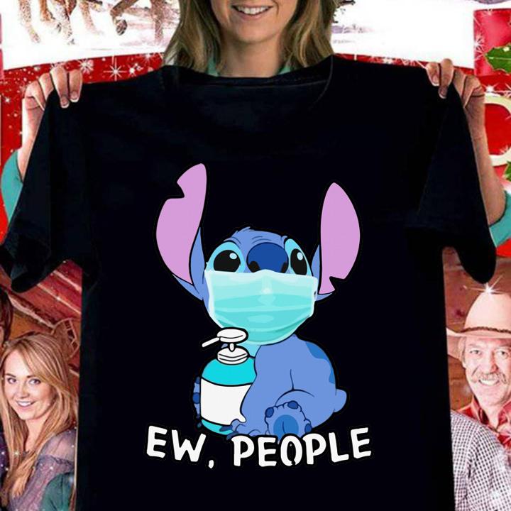 Stitch Mask Hug Soap Ew People t-shirt woman shirt