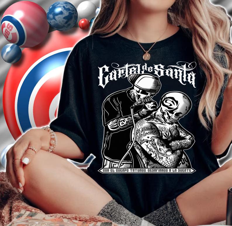 Mens Tattoo from Cartel De Santa t-shirt woman shirt