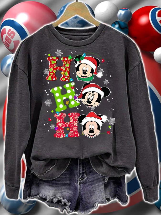 Disney Mickey Mouse and Minnie Mouse Ho Ho Ho Christmas t-shirt sweatshirt
