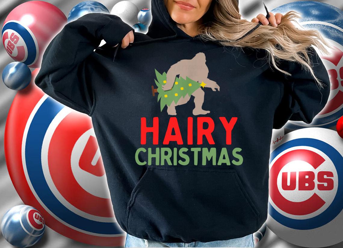 Beautiful Bigfoot Hairy Christmas Funny Pajama t-shirt hoodie