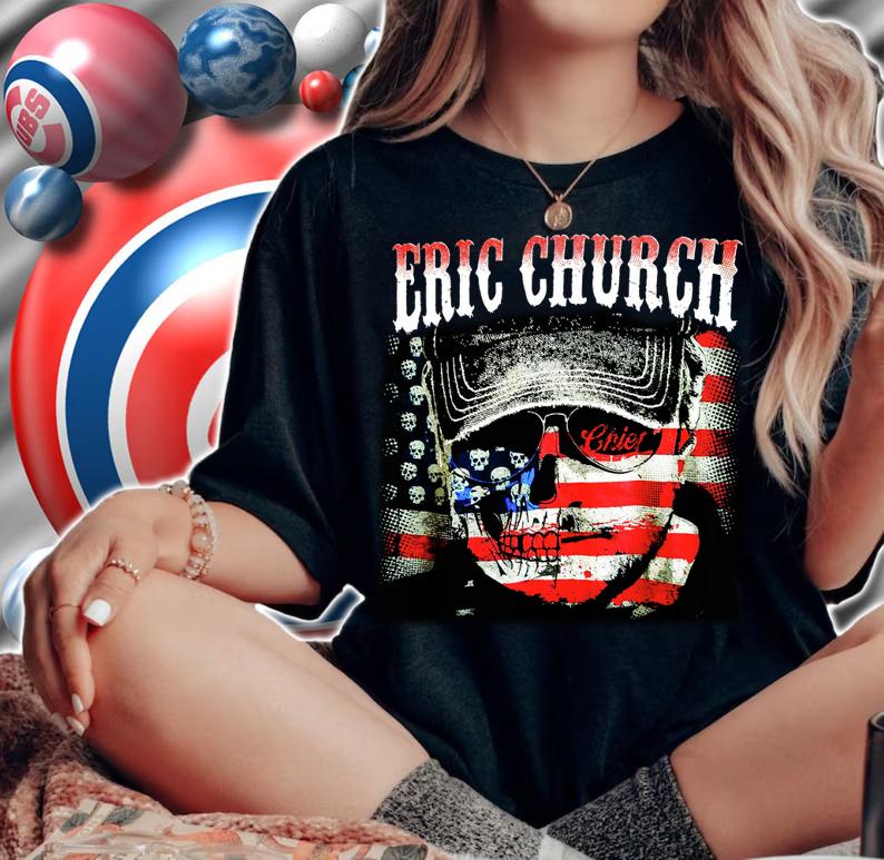 Eric Church Cries American Flag t-shirt woman shirt
