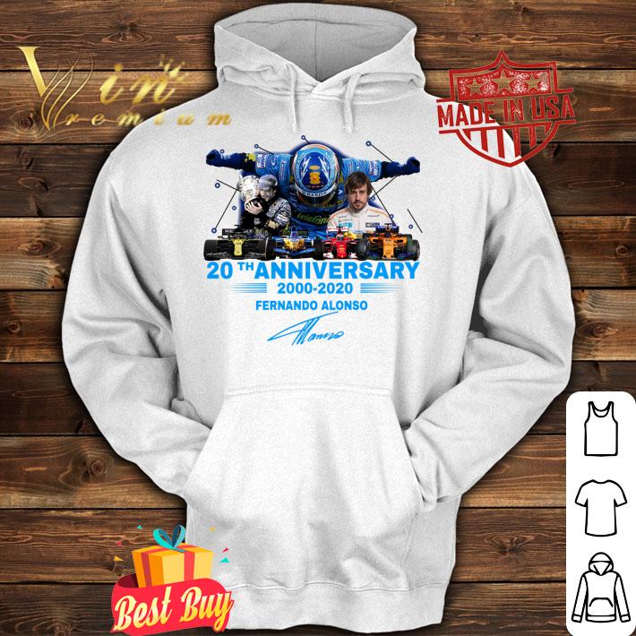 Fernando Alonso 2000-2020 20th Anniversary Signature t-shirt hoodie