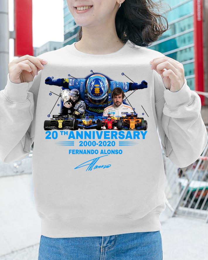 Fernando Alonso 2000-2020 20th Anniversary Signature t-shirt sweatshirt