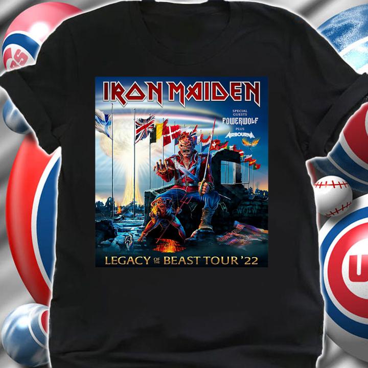 Iron Maiden Legacy Of The Beast Tour 2022 t-shirt shirt