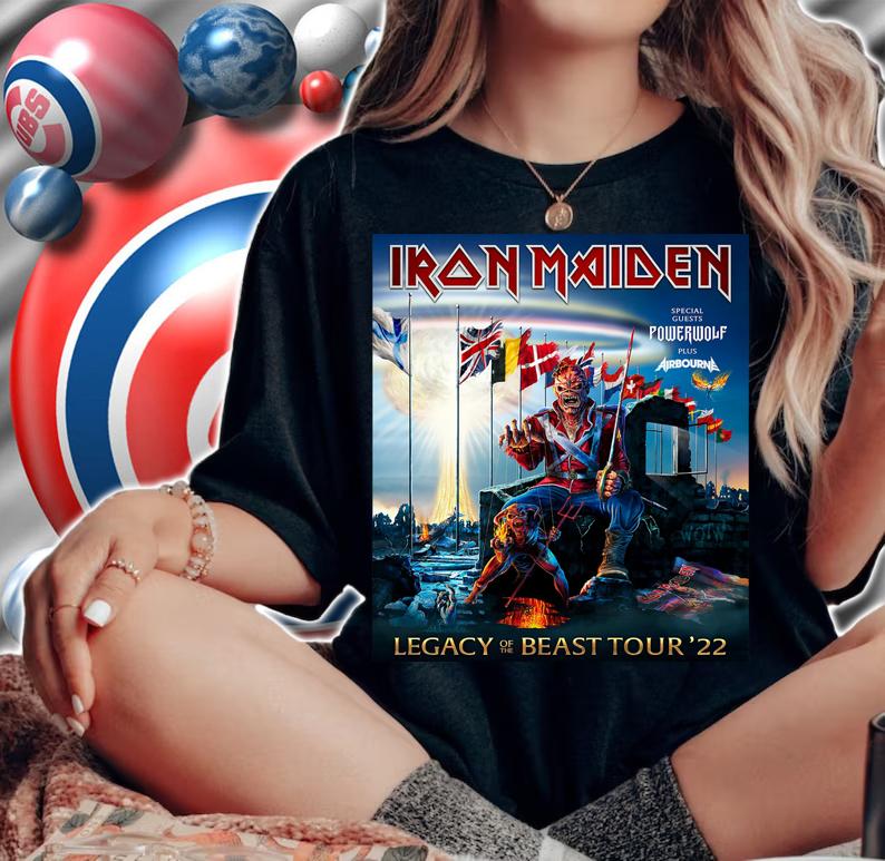 Iron Maiden Legacy Of The Beast Tour 2022 t-shirt woman shirt