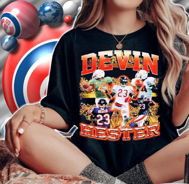 Devin Hester NFL Player vintage bootleg t-shirt woman shirt