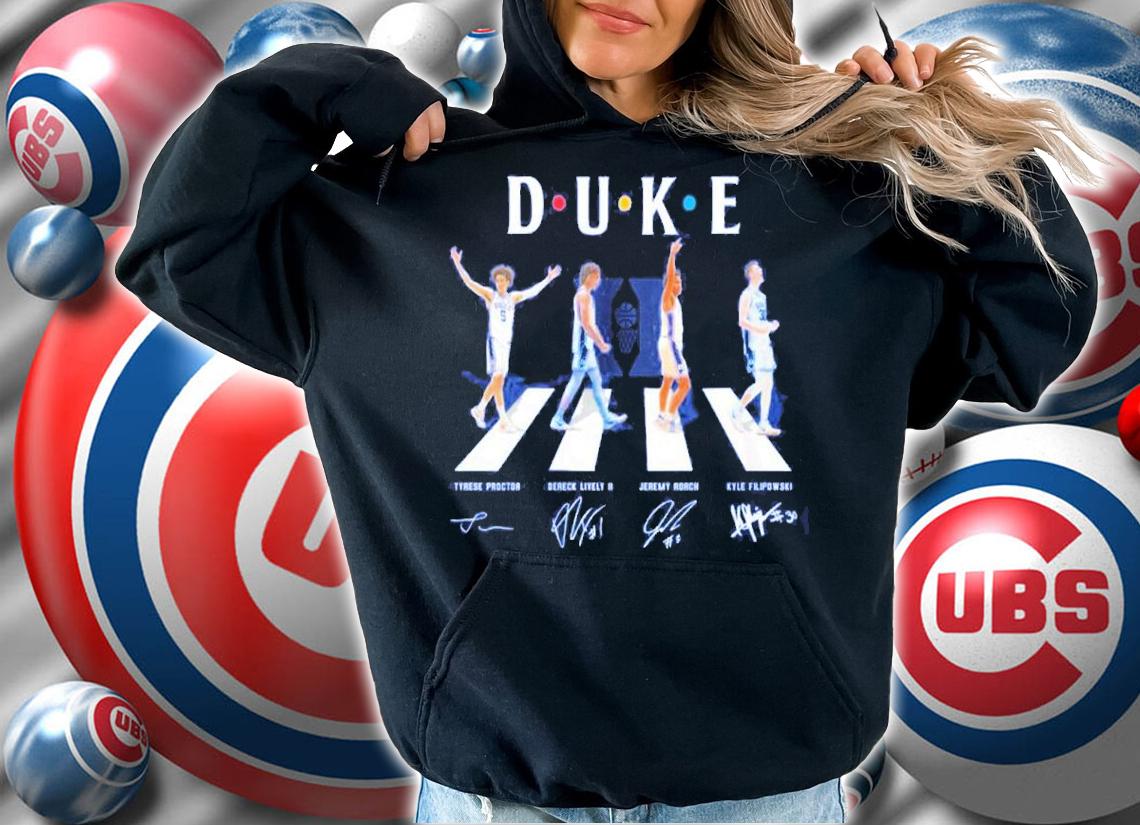 Duke Men's Basketball Abbey Road Signatures t-shirt hoodie