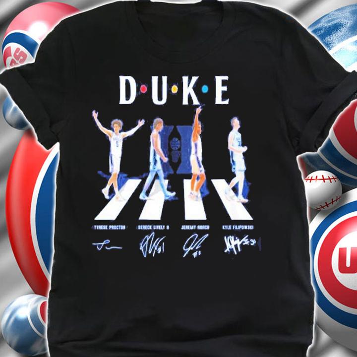 Duke Men's Basketball Abbey Road Signatures t-shirt shirt