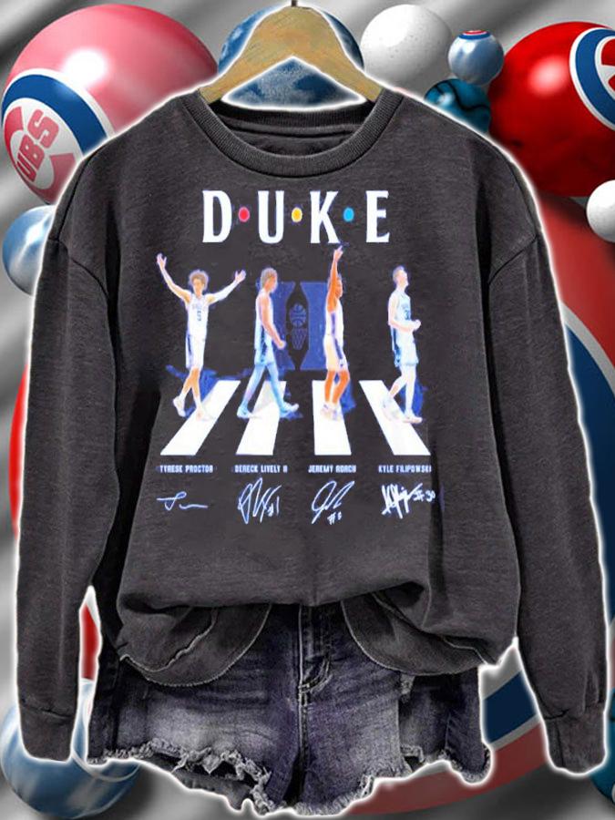 Duke Men's Basketball Abbey Road Signatures t-shirt sweatshirt