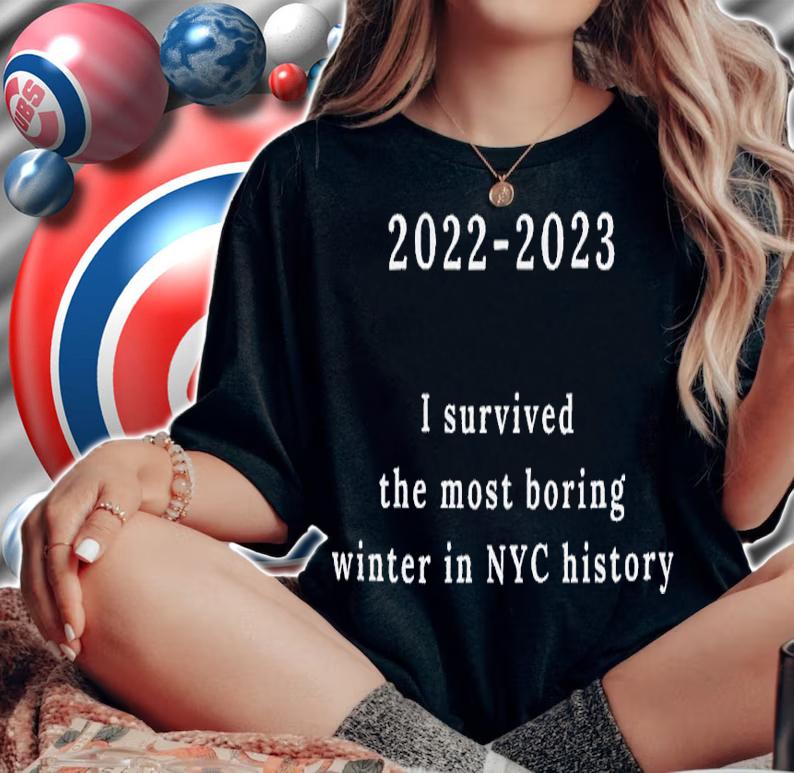 2022 2023 I survived the most boring winter in NYC history shirt t-shirt woman shirt
