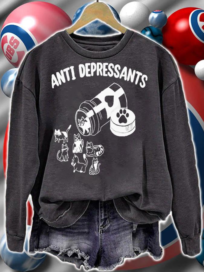 Cats Anti Depressants shirt t-shirt sweatshirt
