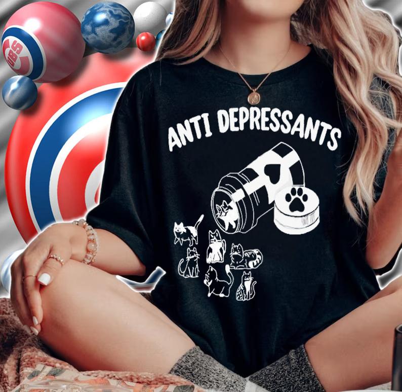 Cats Anti Depressants shirt t-shirt woman shirt