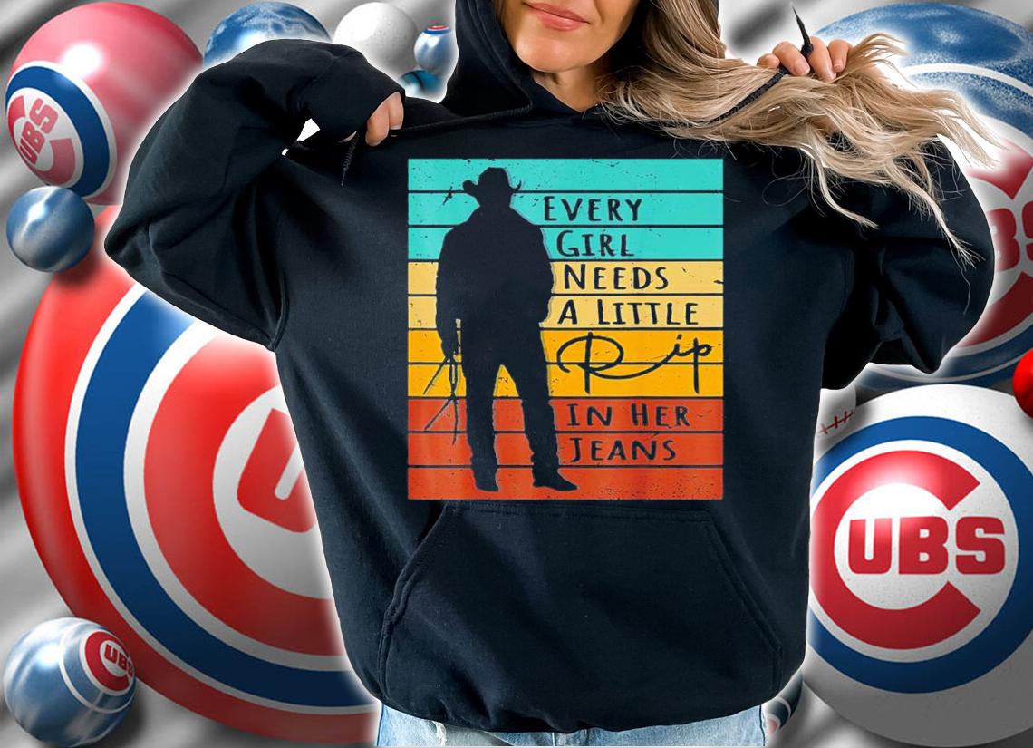 Every Girl Needs A Little Rip In Her Jeans Quote Vintage Shirt t-shirt hoodie