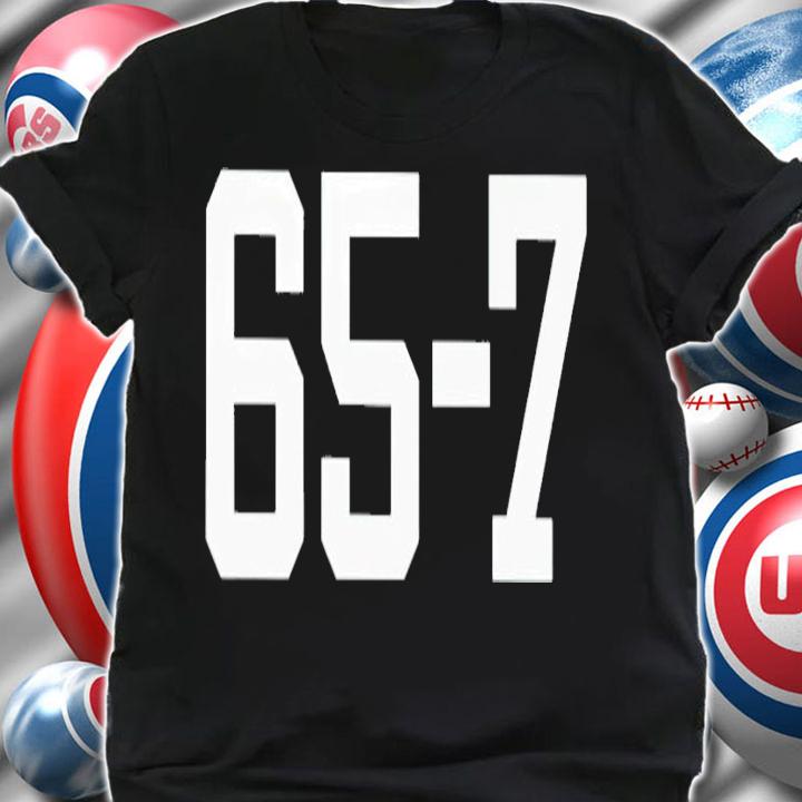 Georgia Bulldog Chris Kirk wearing 65-7 shirt t-shirt shirt