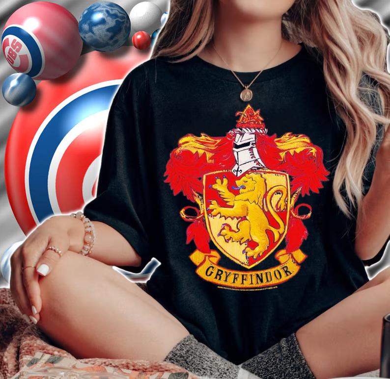Harry Potter Gryffindor Rough Crest Swea shirt t-shirt woman shirt