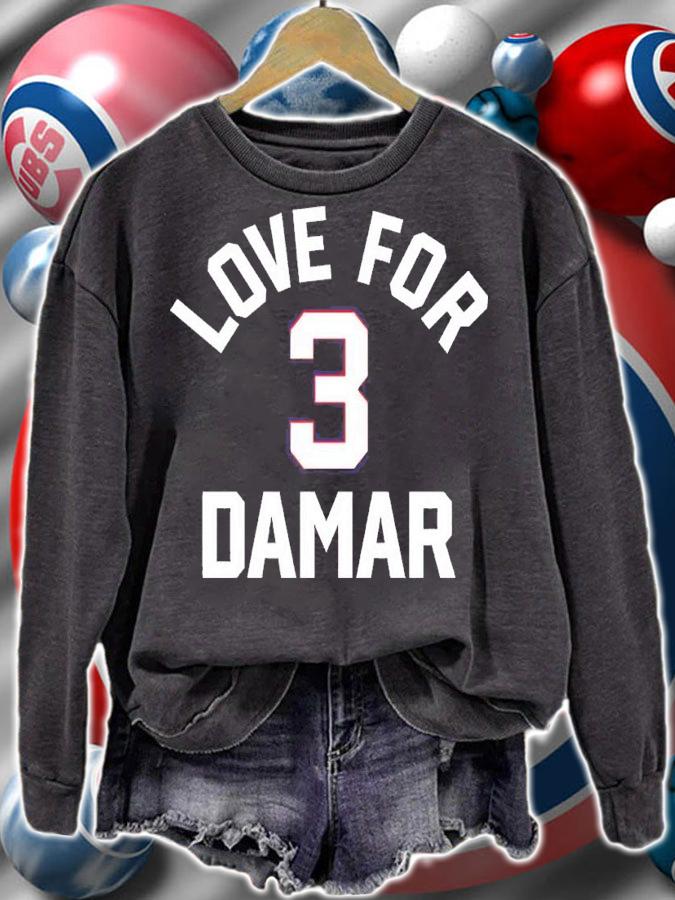 NFL love for 3 Damar shirt t-shirt sweatshirt