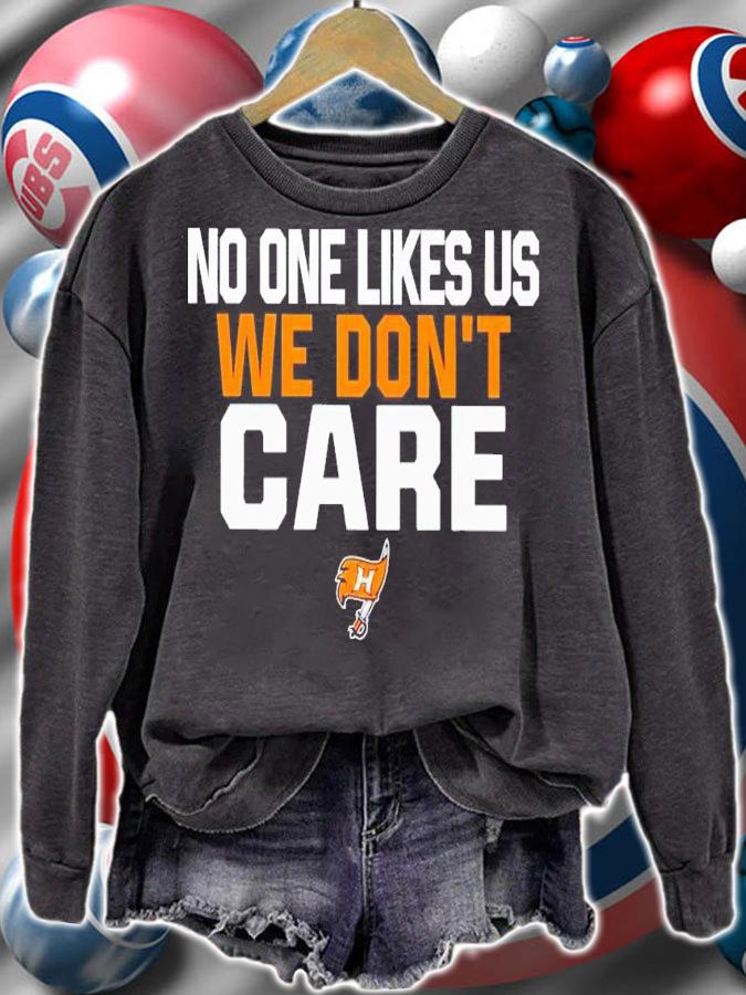 No one likes us we don't care Hoover Bucs Football shirt t-shirt sweatshirt