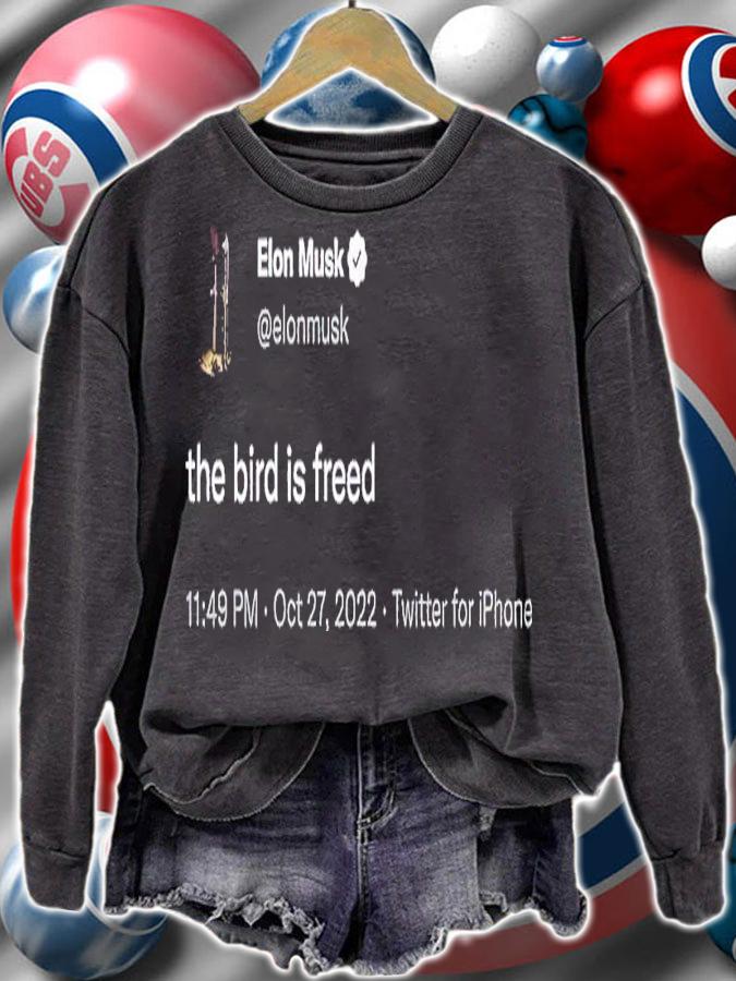 Elon Musk the bird is freed shirt t-shirt