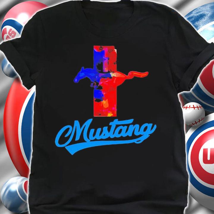 Mustang horse logo shirt t-shirt