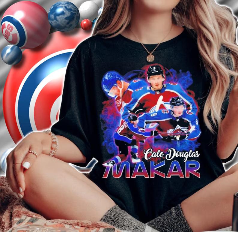 Cale Makar 90s Sport Ice Hockey Avalanche Nathan Mackinnon Shirt t-shirt woman shirt