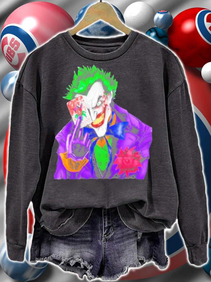 Joker playing card cartoon shirt t-shirt sweatshirt