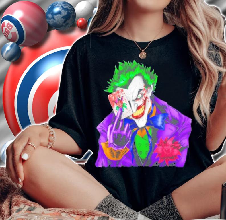 Joker playing card cartoon shirt t-shirt woman shirt