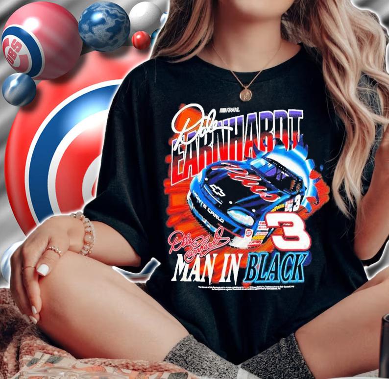 Man In Black Vintage Dale Earnhardt Shirt t-shirt