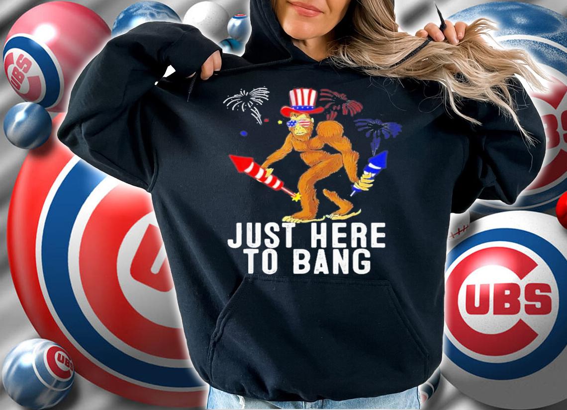 Bigfoot Just Here To Bagn 4th Of July T-Shirt t-shirt