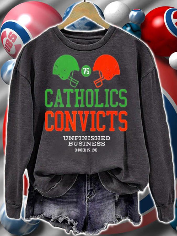 Catholics Vs Convicts 1988 Classic Vintage Shirt t-shirt