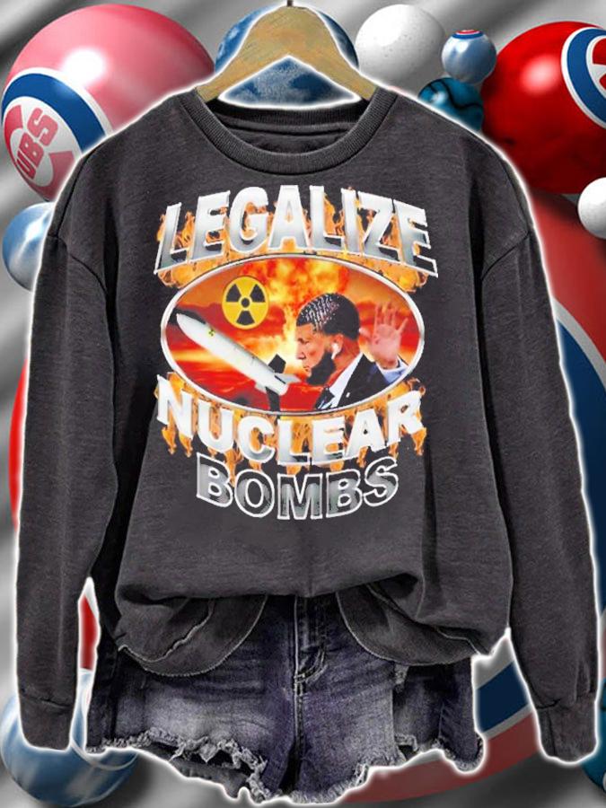Crappy Worldwide Legalize Nuclear Bombs Shirt t-shirt