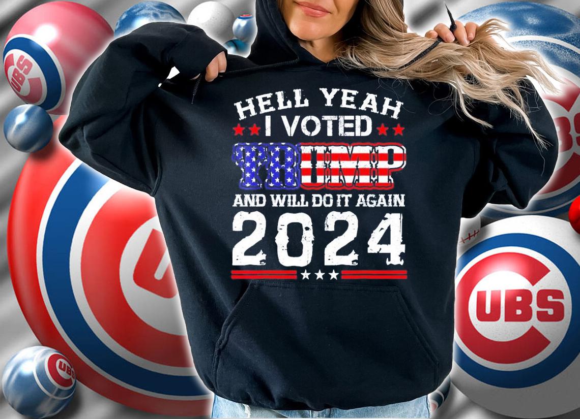 Vintage Trump 2024 Us Flag I Voted for Trump 2024 Election shirt t-shirt hoodie