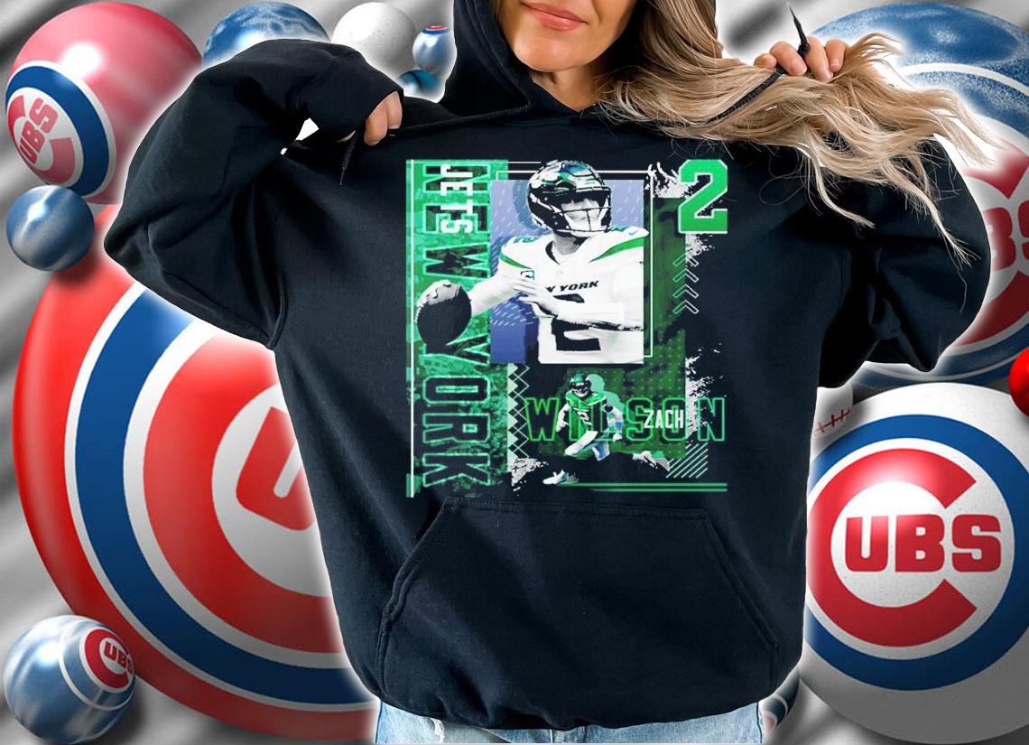 Zach Wilson Football Paper Graphic Shirt t-shirt