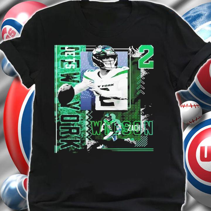 Zach Wilson Football Paper Graphic Shirt t-shirt