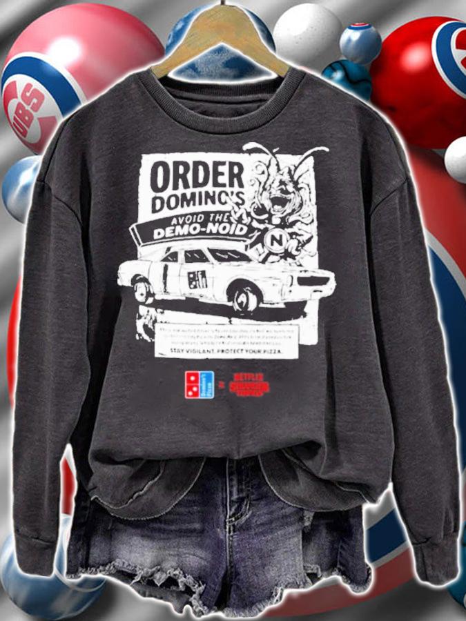 Domino's Pizza Avoid The Demo Noid Stranger Things X Netflix Shirt t-shirt sweatshirt
