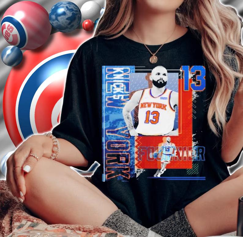 Evan Fournier Basketball Paper Poster Knicks 2 Shirt t-shirt woman shirt