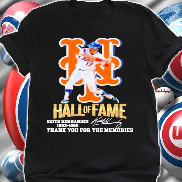 Hall Of Fame Keith Hernandez New York Mets 1983-1989 Thank You For The Memories Signatures Shirt t-shirt shirt