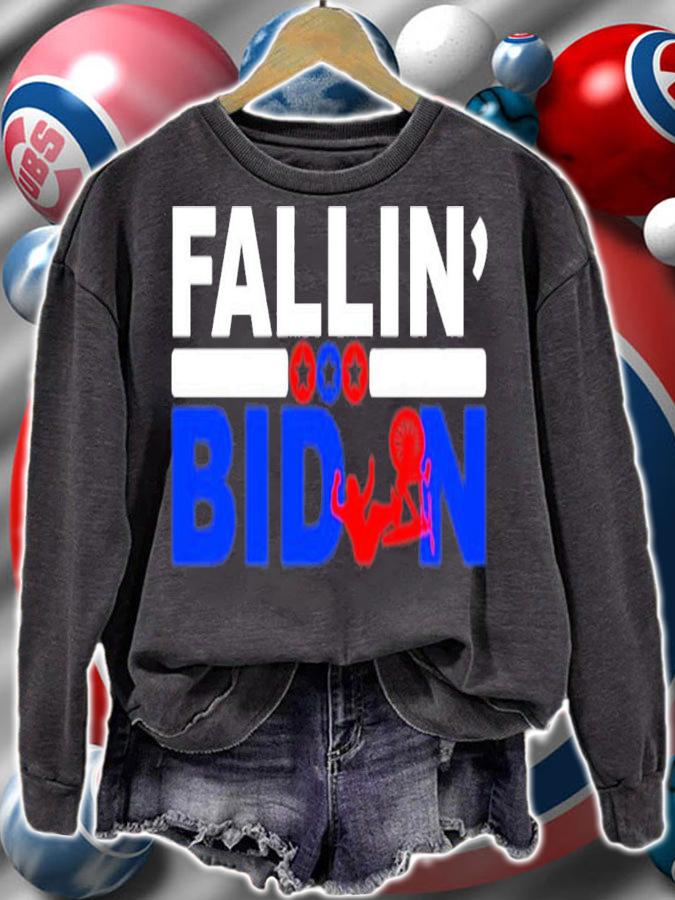 Joe Biden Fallin' Bike With Biden Funny Ridin' Biden T-Shirt t-shirt