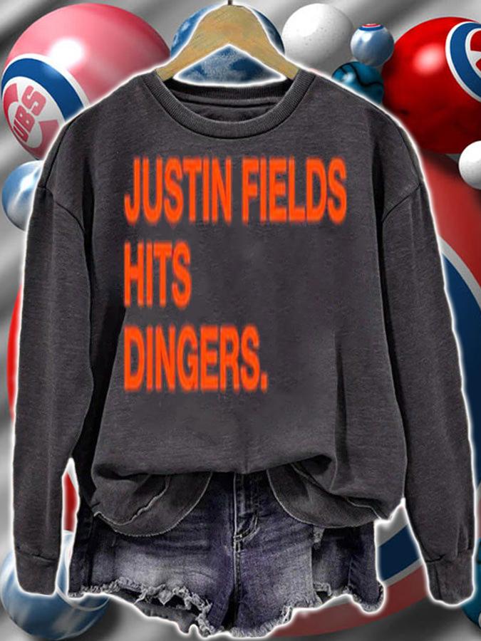 Justin Fields Hits Dingers Shirt t-shirt sweatshirt