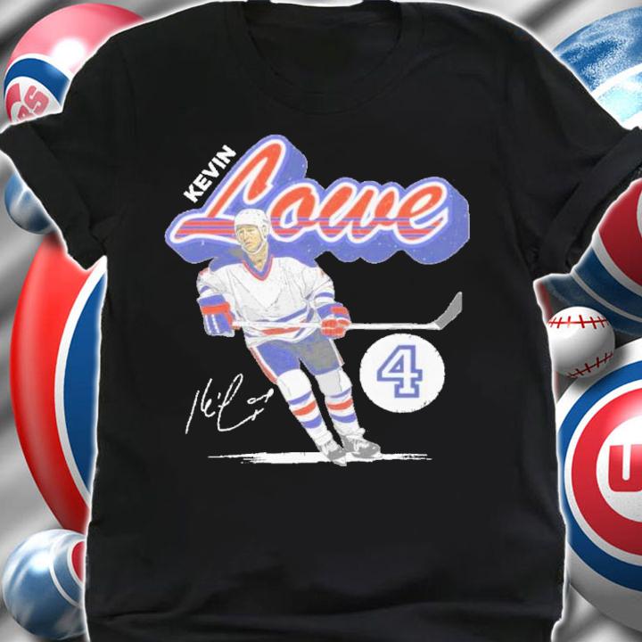 Kevin Lowe Edmonton Retro Script Hockey Signatures Shirt t-shirt