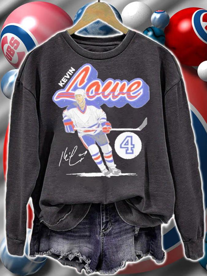 Kevin Lowe Edmonton Retro Script Hockey Signatures Shirt t-shirt