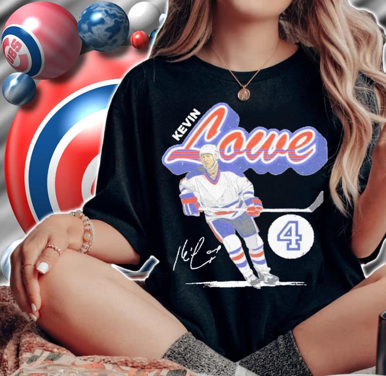 Kevin Lowe Edmonton Retro Script Hockey Signatures Shirt t-shirt