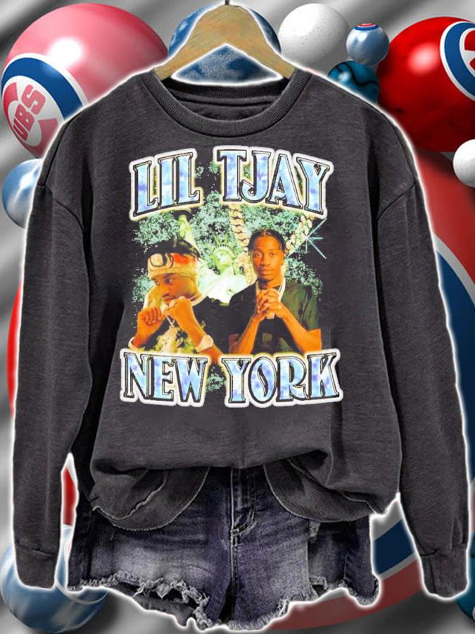 Lil Tjay New York Vintage Hiphop Shirt t-shirt