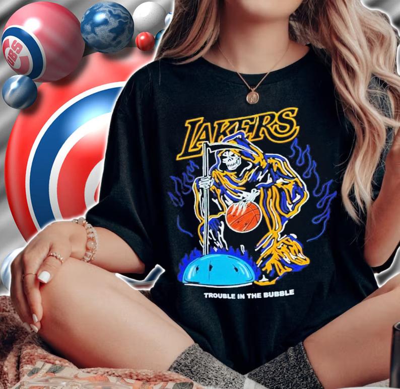 Los Angeles Lakers Trouble In The Bubble Shirt t-shirt woman shirt