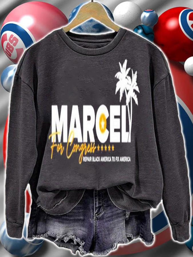 Marcel For Congress Repair Black America To Fix America T-Shirt t-shirt