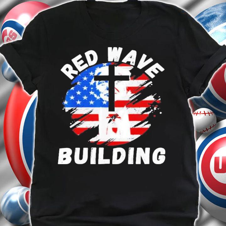 Red Wave Building 2024 Pro Trump 45 47 He'll Be Back 2024 Shirt t-shirt