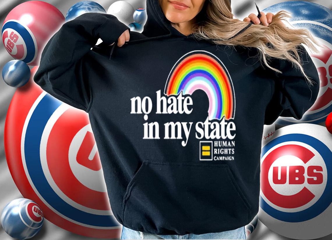 No Hate In My State Rainbow Shirt t-shirt hoodie