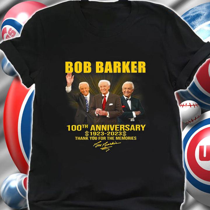 RIP Bob Barker 100th Anniversary 1923-2023 Thank You For The Memories Signature t-shirt shirt